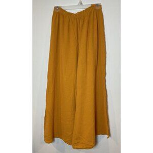 Oh My Gauze! Pants Wide Leg Ankle Slit Orange Size 1 Small Medium